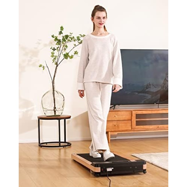 Maksone Under Desk Treadmill, Expert of Wooden Walking Pad, Walking Jogging - Image 7