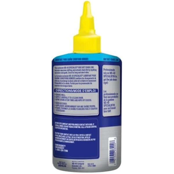 WD-40 Specialist Bike | Wet Chain Lubricant, 118ml | Formulated to Provide a Durable - Image 2