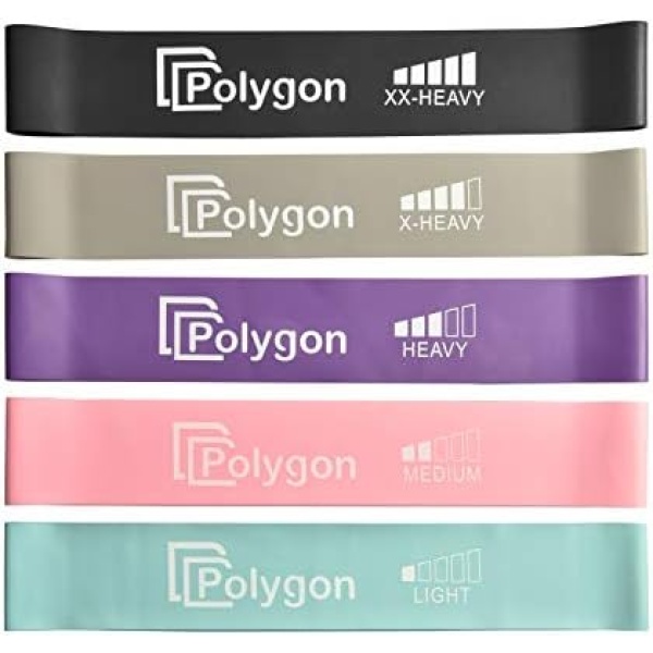 Polygon Resistance Loop Exercise Bands, Workout Flexbands for Physical Therapy