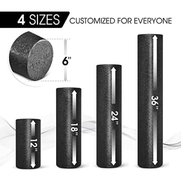 Yes4All EPP Foam Roller for Back, Legs – Extra Firm High-Density Foam Roller - Image 3