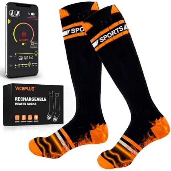 Heated Socks for Men Women Electric Heated Socks 5000mAh Rechargeable Battery