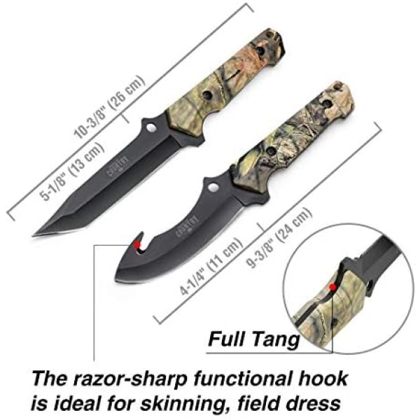 Mossy Oak 2-Piece Hunting Knives Gut Hook Set - Image 2