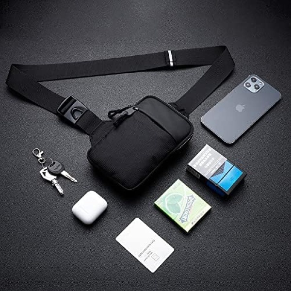 Simptech Mini Crossbody Chest Bag Running Belt Phone Holder Dual - Image 2