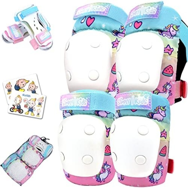 Simply Kids Knee and Elbow Pads with Wrist Guards