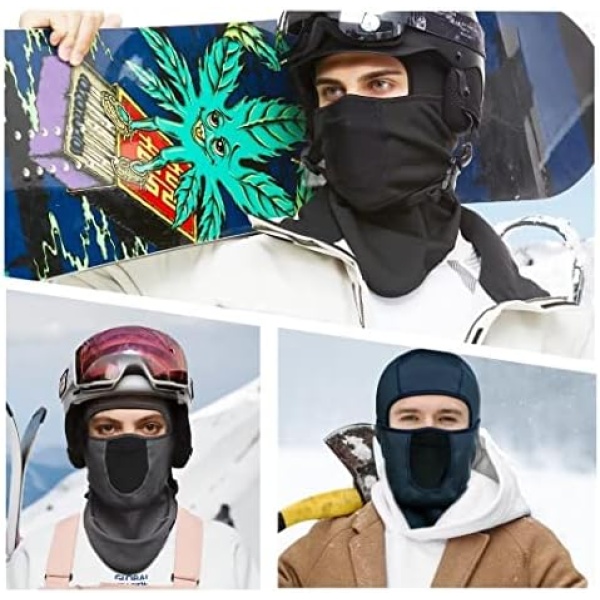 SAITAG Balaclava Ski Mask Warm Face Mask for Cold Weather Winter Skiing - Image 6