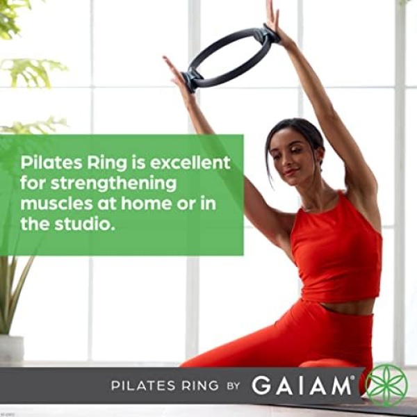 Gaiam Pilates Ring 15" Fitness Circle - Lightweight & Durable Foam Padded - Image 6