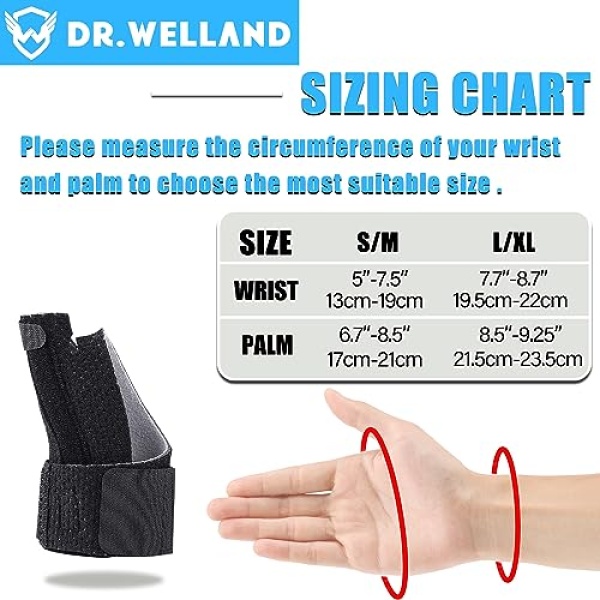 Dr.Welland Reversible Thumb & Wrist Stabilizer splint for BlackBerry Thumb - Image 5