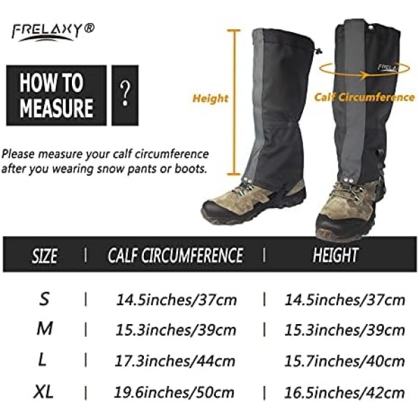 Frelaxy Leg Gaiters Ultra HIGH-Performance Hunting Gaiters, 100% Waterproof - Image 5