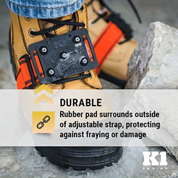 K1 Mid-Sole Ice Cleats - Easily Rotate Traction Cleats for Frequent - Image 5