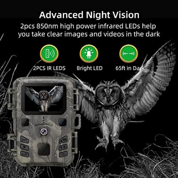 Mini Trail Cameras 20MP 1080P HD Video Game Camera - Image 4