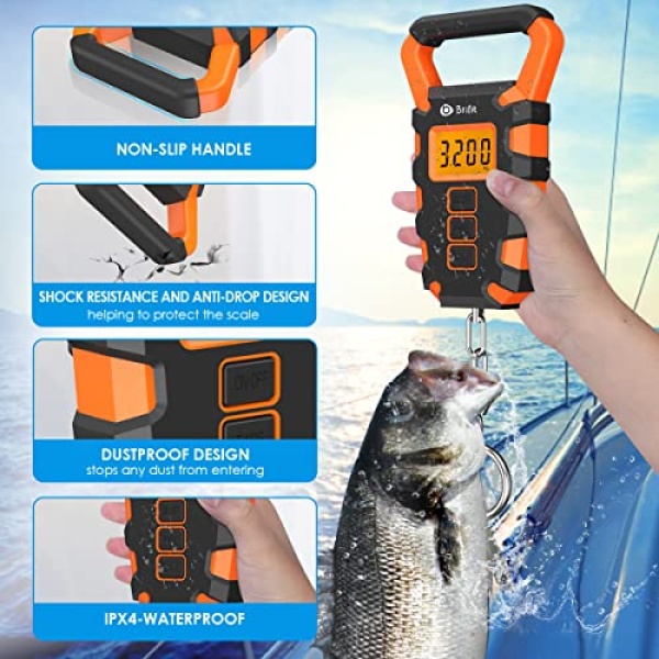 Newest Digital Fishing Scale with Ruler, 15g/50kg Electronic Digital Luggage Scale - Image 3