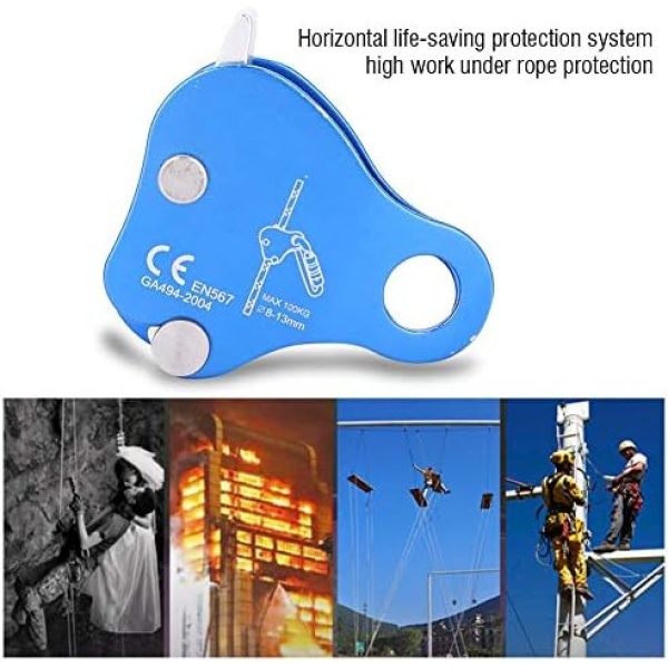 Climbing Rope Grab, Outdoor Mountaineering Gear, Aluminum Ascender Lock Equipment - Image 9