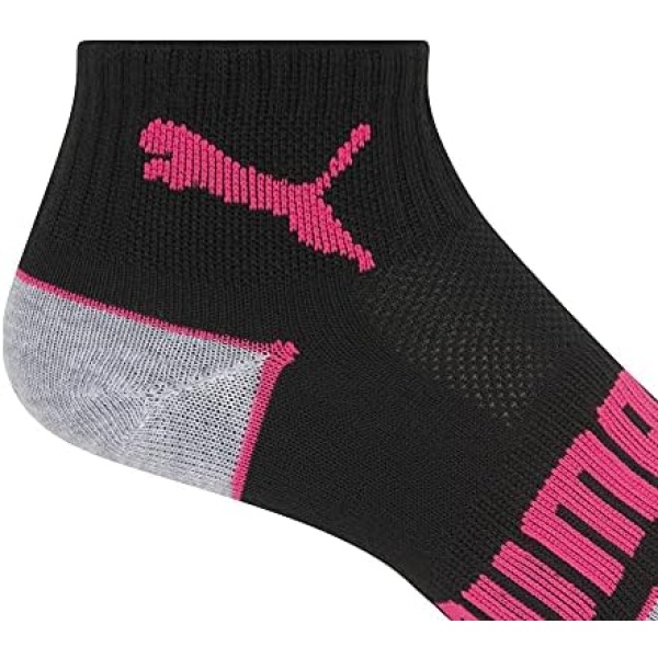 PUMA womens 6 Pack Quarter Crew Socks - Image 5