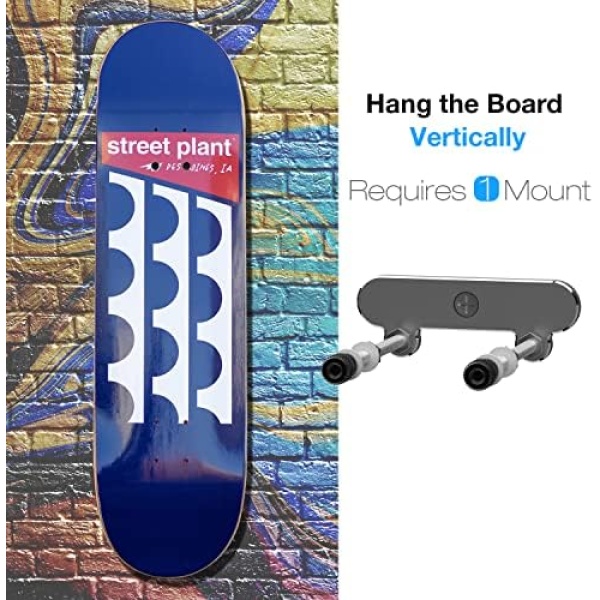 6 Packs Skateboard Wall Mount Aluminum Skateboard Hanger for Skateboard Deck Display - Image 6