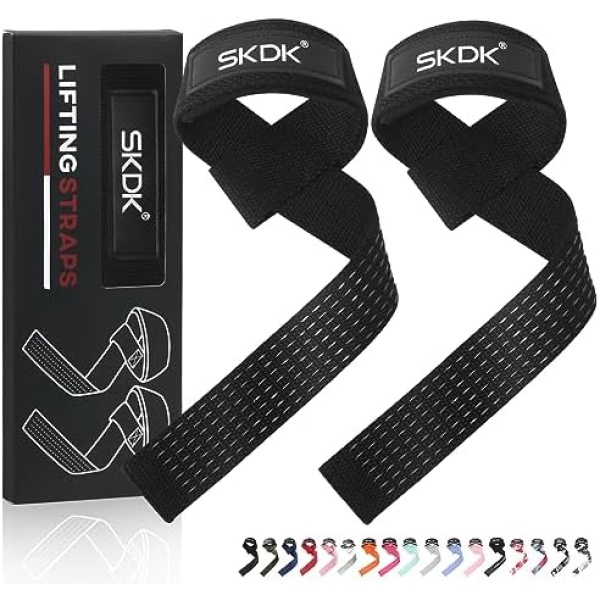 Lifting Straps Deadlift Gym Wrist Straps Weightlifting with Neoprene Cushioned