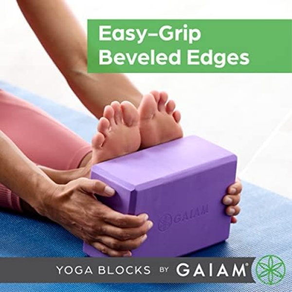 Gaiam Yoga Block - Supportive Latex-Free EVA Foam Soft Non-Slip Surface - Image 6