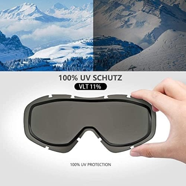 OutdoorMaster OTG Ski Goggles - Over Glasses Ski/Snowboard Goggles - Image 2