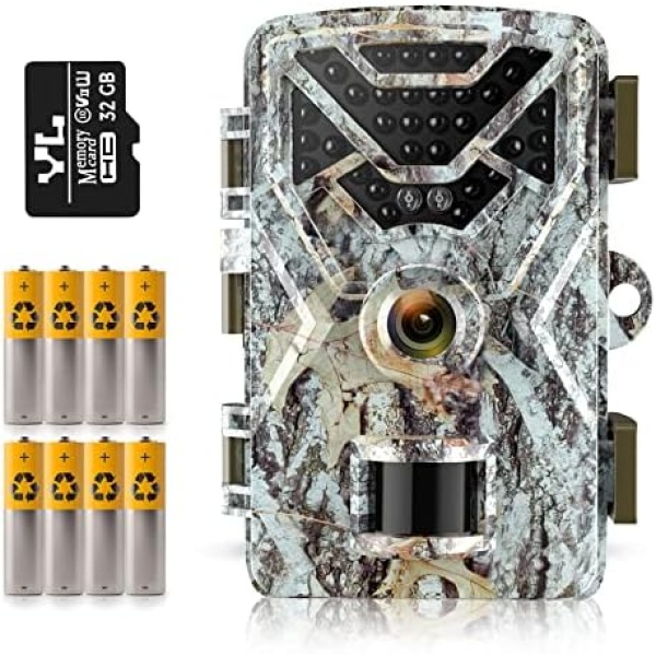 Hawkray Trail Camera 30MP 2K,Game Camera with Wide-Angle Motion Latest Sensor