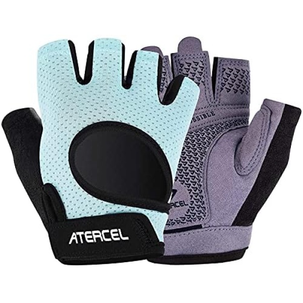 ATERCEL Weight Lifting Gloves Full Palm Protection, Workout Gloves for Gym