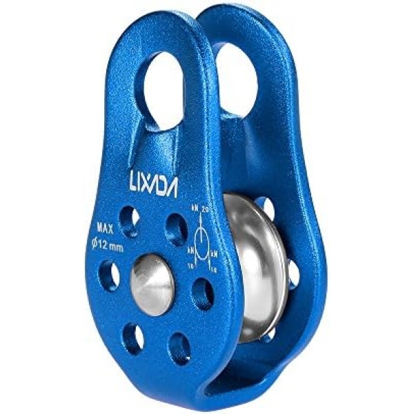 Lixada 20KN Fixed Single Pulley Rock Climbing Rescue Mountaineering Aloft Work Caving - Image 9