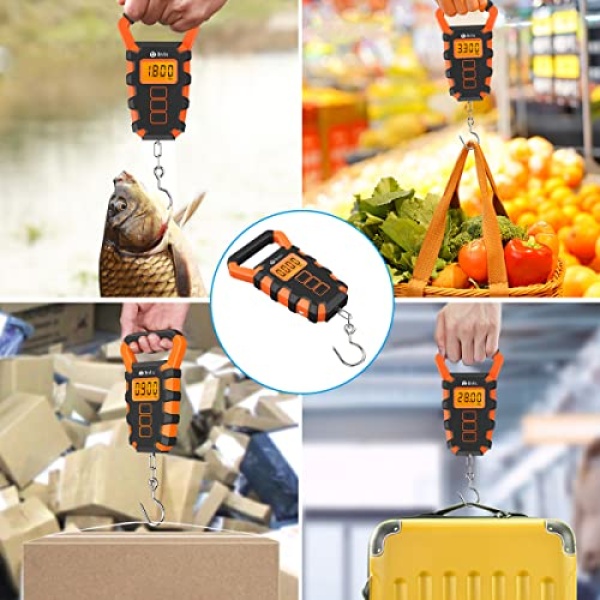 Newest Digital Fishing Scale with Ruler, 15g/50kg Electronic Digital Luggage Scale - Image 7