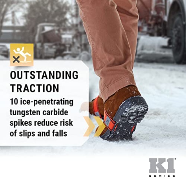 K1 Mid-Sole Ice Cleats - Easily Rotate Traction Cleats for Frequent - Image 2