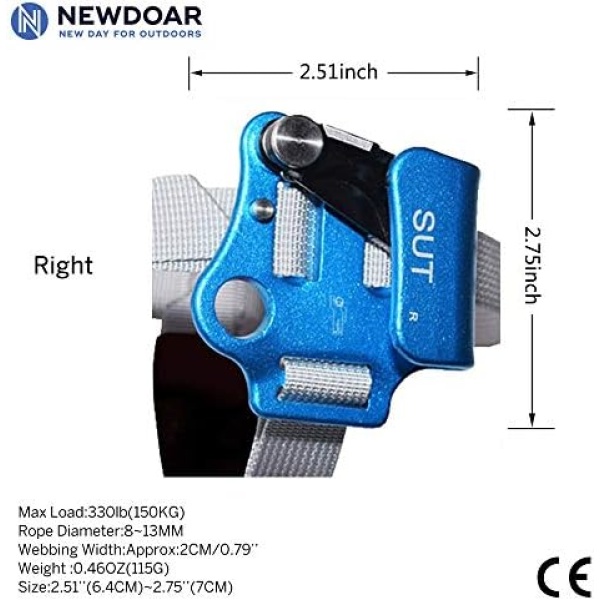 Newdoar Foot Ascender Riser Rock Climbing Mountaineering Equipment Climbing Device - Image 2