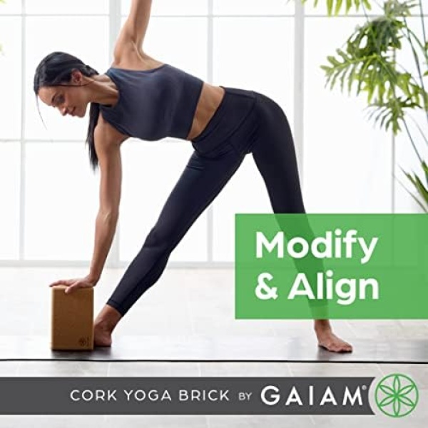 Gaiam Cork Yoga Brick - Image 6