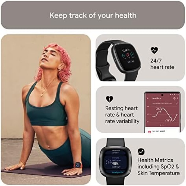 Fitbit Versa 4 Fitness Smart Watch for Men and Women with Daily Readiness, Gps - Image 4