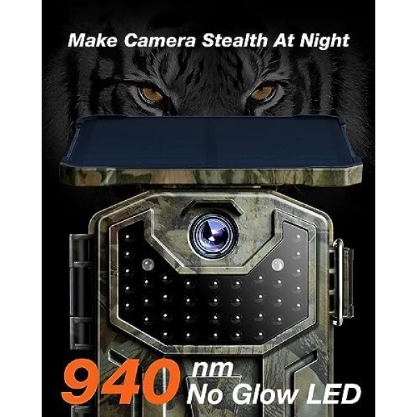 Solar Trail Camera 1520P 30fps 36MP, iZEEKER Game Camera - Image 3