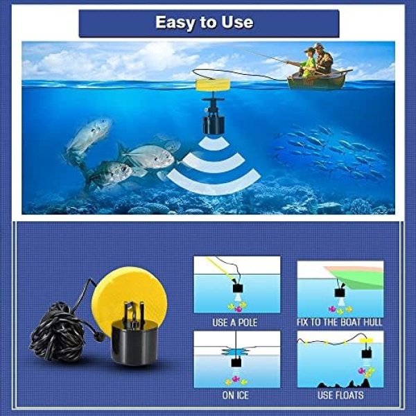 LUCKY Kayak Portable Fish Depth Finder Water Handheld Fish Finder Sonar Castable Kayak - Image 3