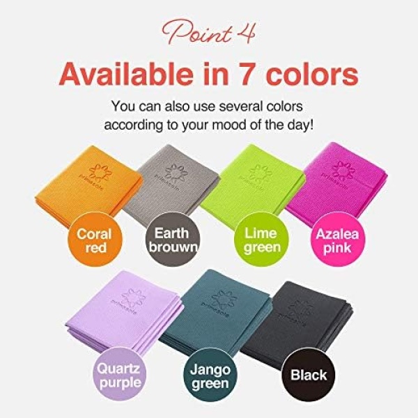 Primasole Folding Yoga Travel Pilates Mat 1/4" Thick. Easy to Carry for Yoga - Image 5