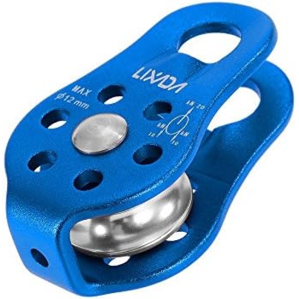 Lixada 20KN Fixed Single Pulley Rock Climbing Rescue Mountaineering Aloft Work Caving - Image 6