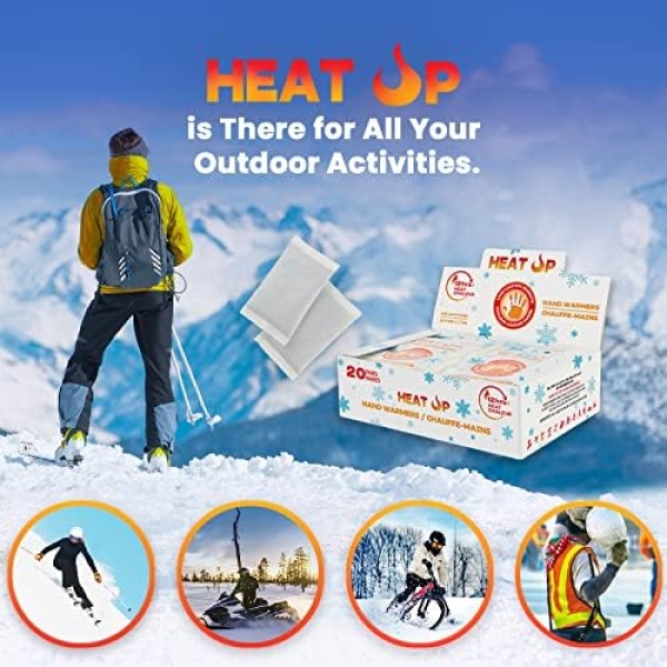 HEAT UP Hand Warmers Heat Packs - Premium Quality Long Lasting Up to 12 Hours - Image 2