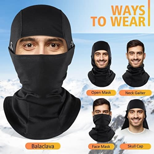 KGC Winter Balaclava for Men Women, Windproof Ski Mask Thermal Cold Weather - Image 6