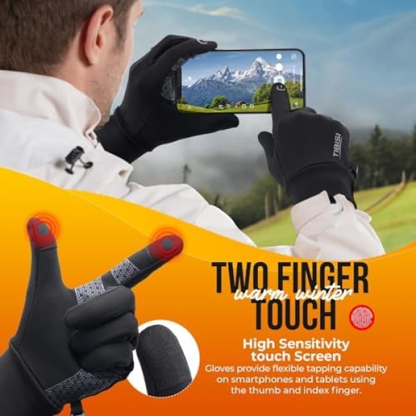 Warm Winter Gloves, Mens Womens Thermal Lightweight Anti-Slip Touchscreen - Image 4