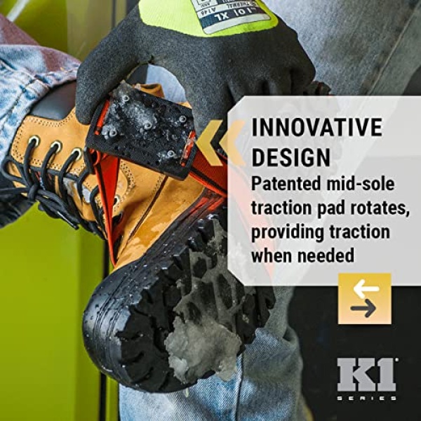 K1 Mid-Sole Ice Cleats - Easily Rotate Traction Cleats for Frequent - Image 3