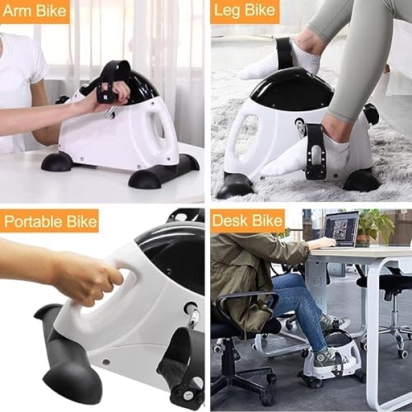 Pedal Exerciser Mini Exercise Bike for Leg and Arm Cycling Recovery Exercise Low - Image 6