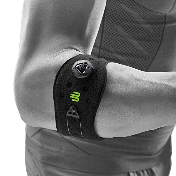 Bauerfeind Adjustable Sports Elbow Strap - Single, Black, One Size - Forearm Pain Relief - Image 2