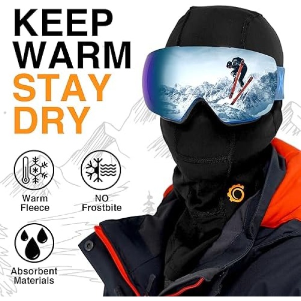 Balaclava Men Winter Face Mask Ski Mask for Men and Women Cold Weather - Image 2