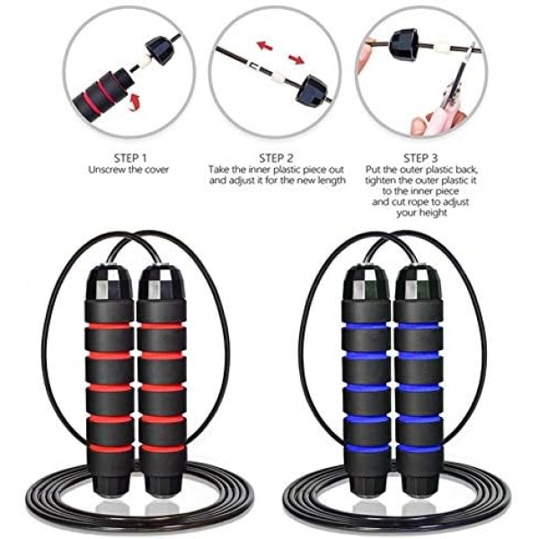 Redify Jump Rope,Jump Ropes for Fitness for Women Men and Kids,Speed Jumping - Image 5