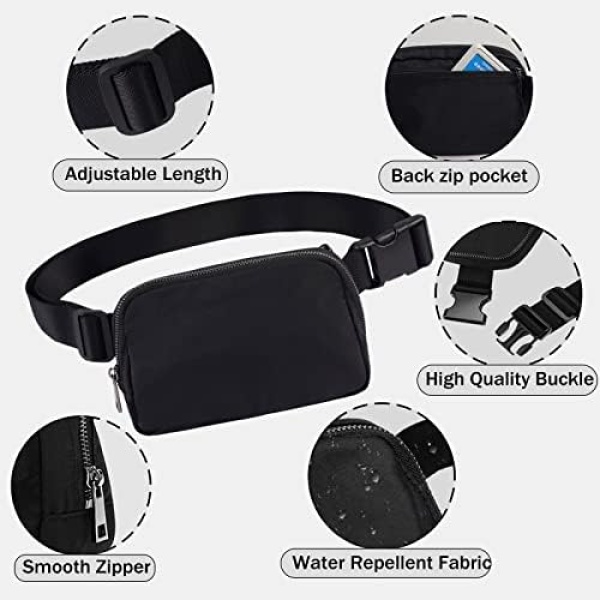 Belt Bag for Women Fanny Pack Dupes, Bomvabe Fashion Crossbody Lulu Waist Pack - Image 6