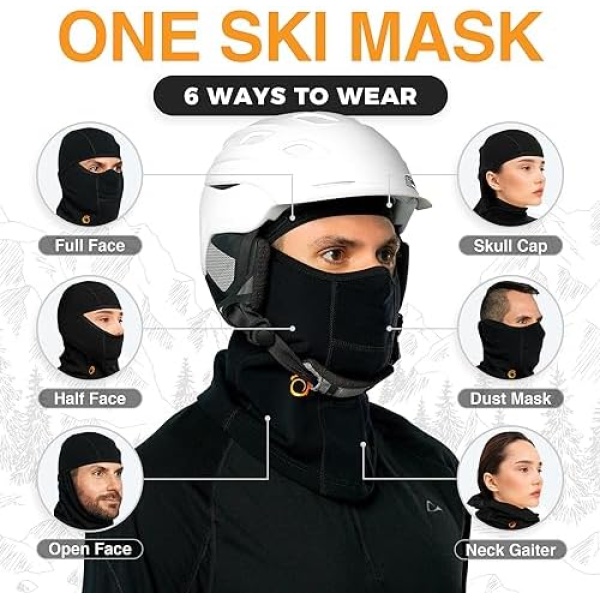 Balaclava Men Winter Face Mask Ski Mask for Men and Women Cold Weather - Image 5