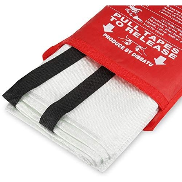 DIBBATU Fire Blanket Emergency for Home and Kitchen, Fire Retardant Blankets - Image 5