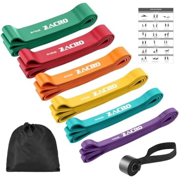 Zacro Resistance Bands Set - 6 Levels Pull Up Bands Set for Men and Women - Image 9