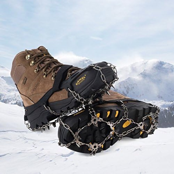 Upgraded Version of Walk Traction Ice Cleat Spikes Crampons,True Stainless Steel Spikes - Image 3