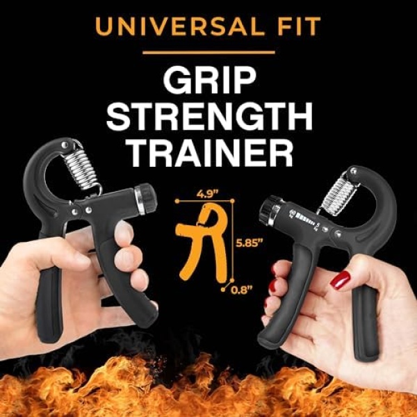 Grip Strength Trainer (Adjustable), Hand Grip Strengthener, Forearm Exerciser - Image 2