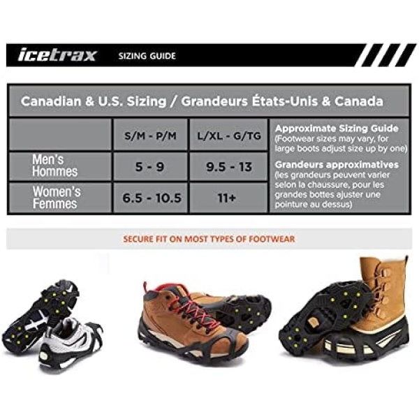 ICETRAX V3 Tungsten Winter Ice Grips for Shoes and Boots - Ice Cleats for Snow - Image 5