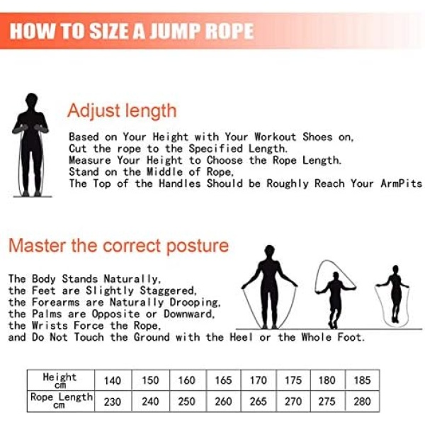 Redify Jump Rope,Jump Ropes for Fitness for Women Men and Kids,Speed Jumping - Image 7