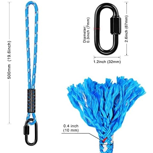 Besthouse Poseidon Series Sewn Prusik Loops Rope with Carabiner - Image 7